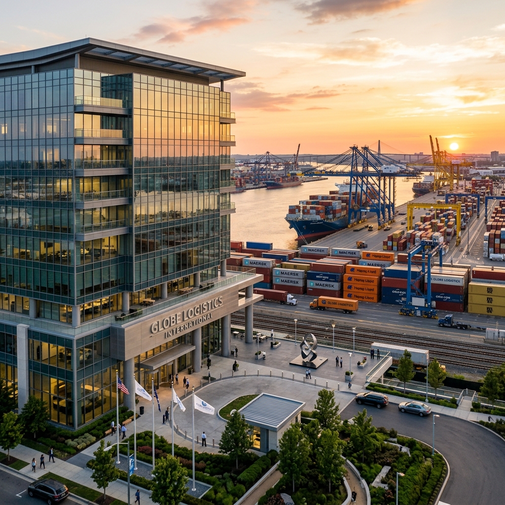 UK Inter Postal Express Shipping logistics headquarters and cargo operations